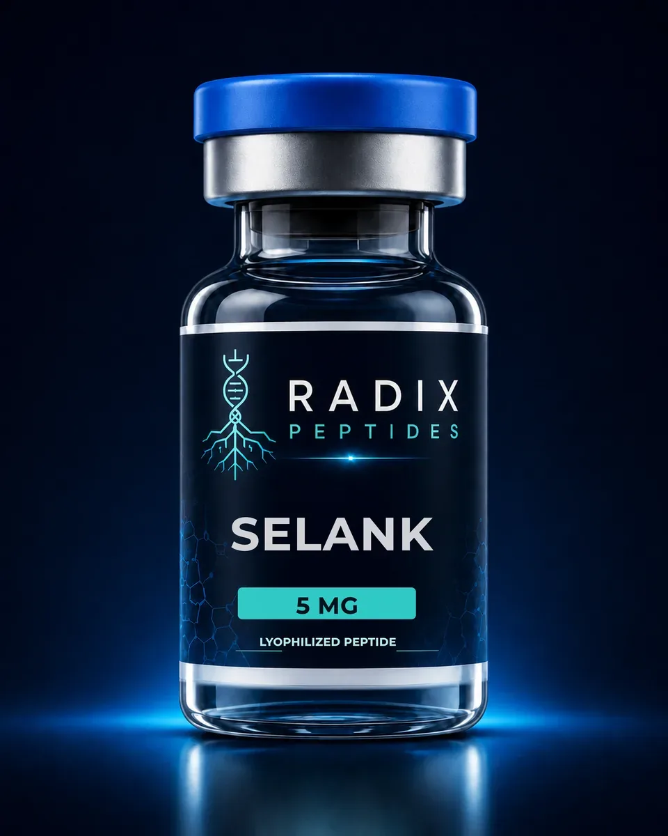 Selank research vial